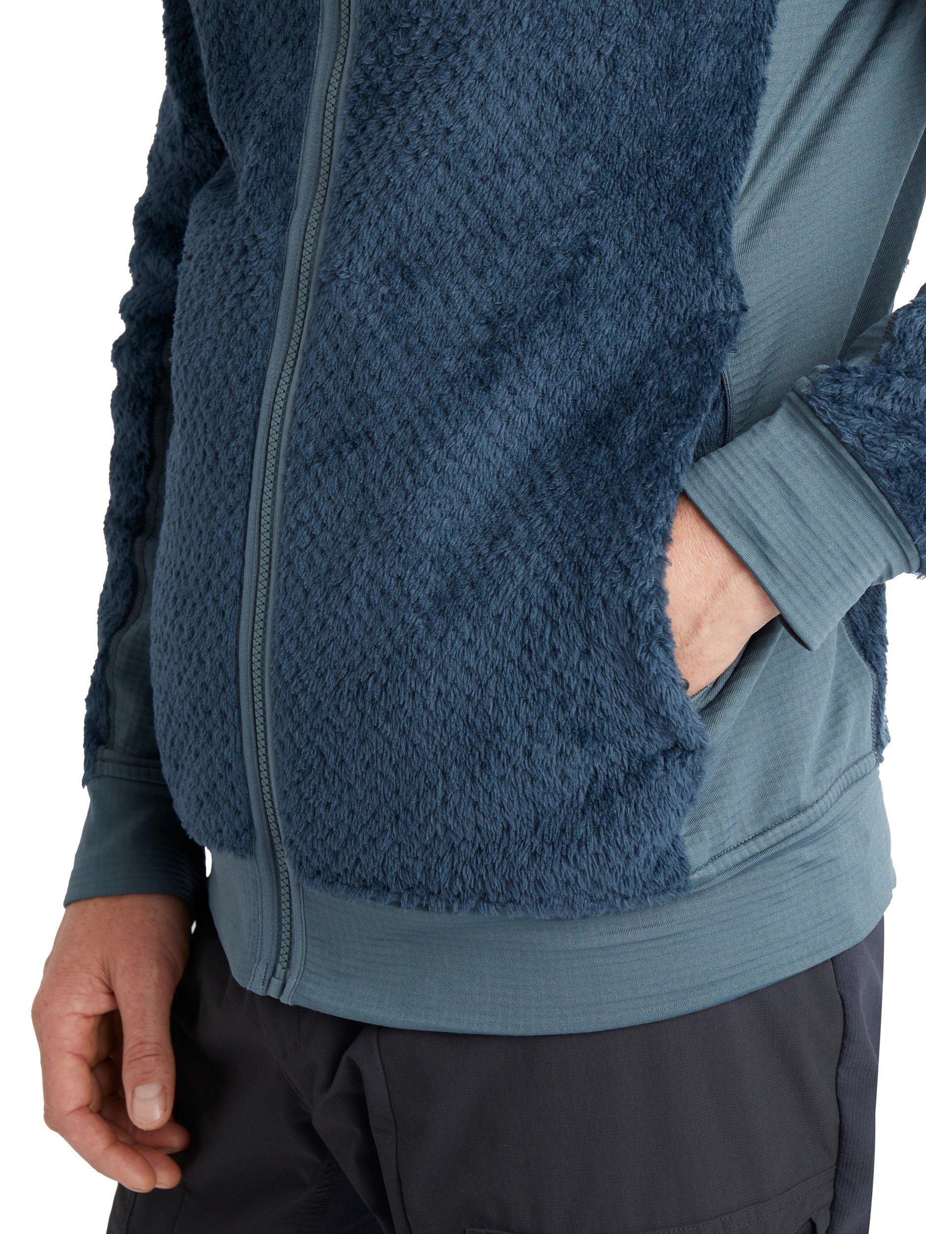 Product image 6 of 8, which shows Rohan Men's Komondor Fleece Top, Storm Blue/Grey, M