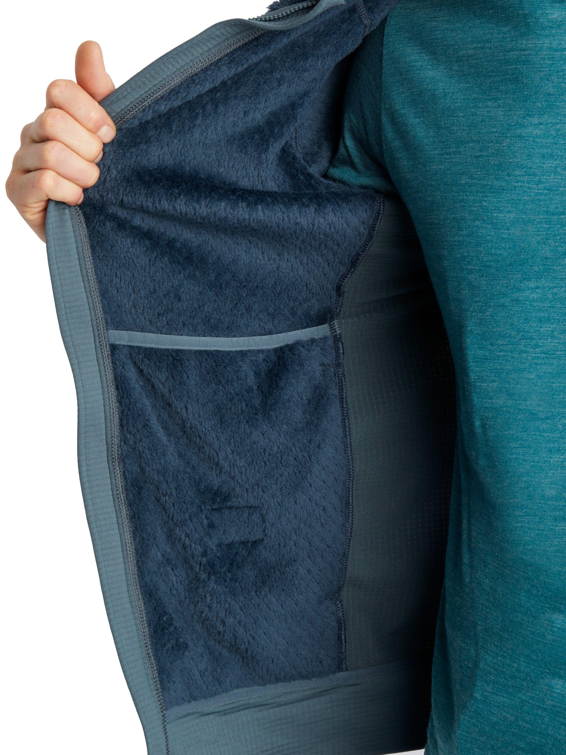 Product image 7 of 8, which shows Rohan Men's Komondor Fleece Top, Storm Blue/Grey, M