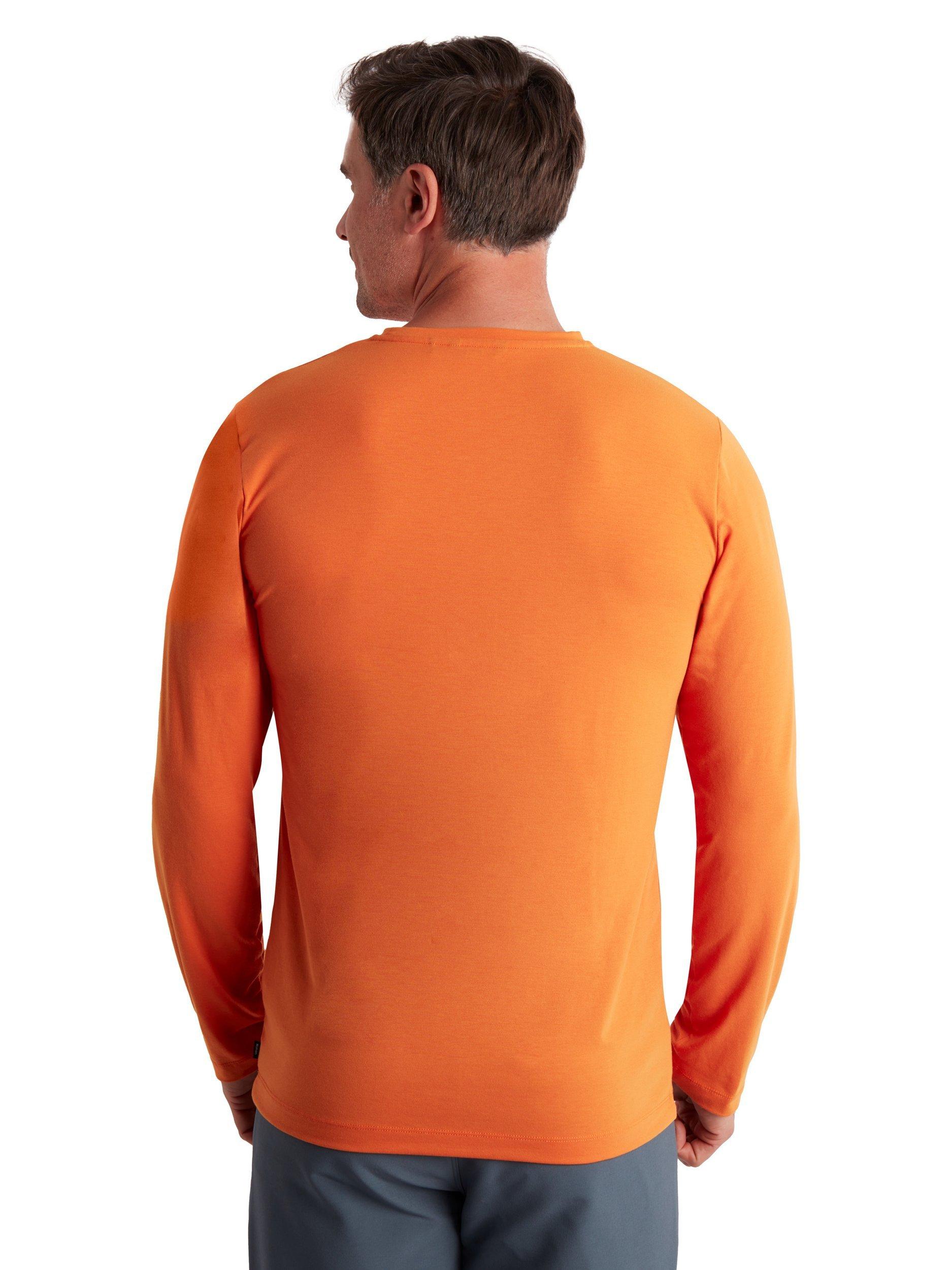 Product image 2 of 6, which shows Rohan Men's Global Long Sleeve T-Shirt, Spiced Orange, S