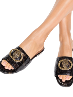 Kurt Geiger London Chelsea Flat Sandals, Black - view 2, Black