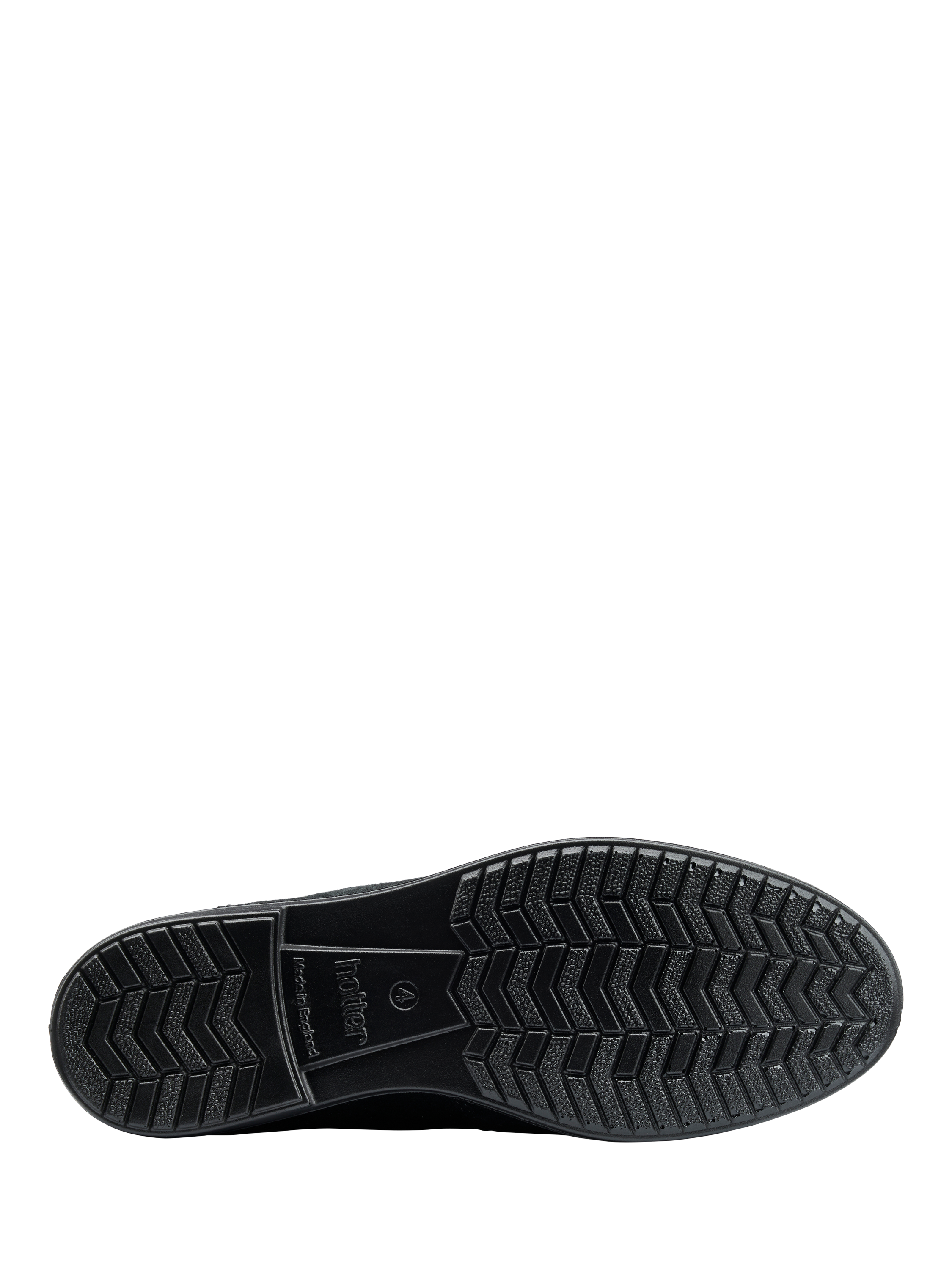 Product image 5 of 5, which shows Hotter Ludlow Wide Fit Suede Ankle Boots, Black, 3W