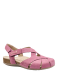 Hotter Catskill II Nubuck Strappy Footbed Sandals, Dark Rose