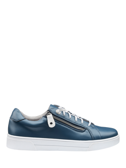 Hotter Leonie Zip Detail Trainers, Aquatic Blue