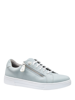 Hotter Leonie Wide Fit Zip Detail Trainers - view 2, Sage