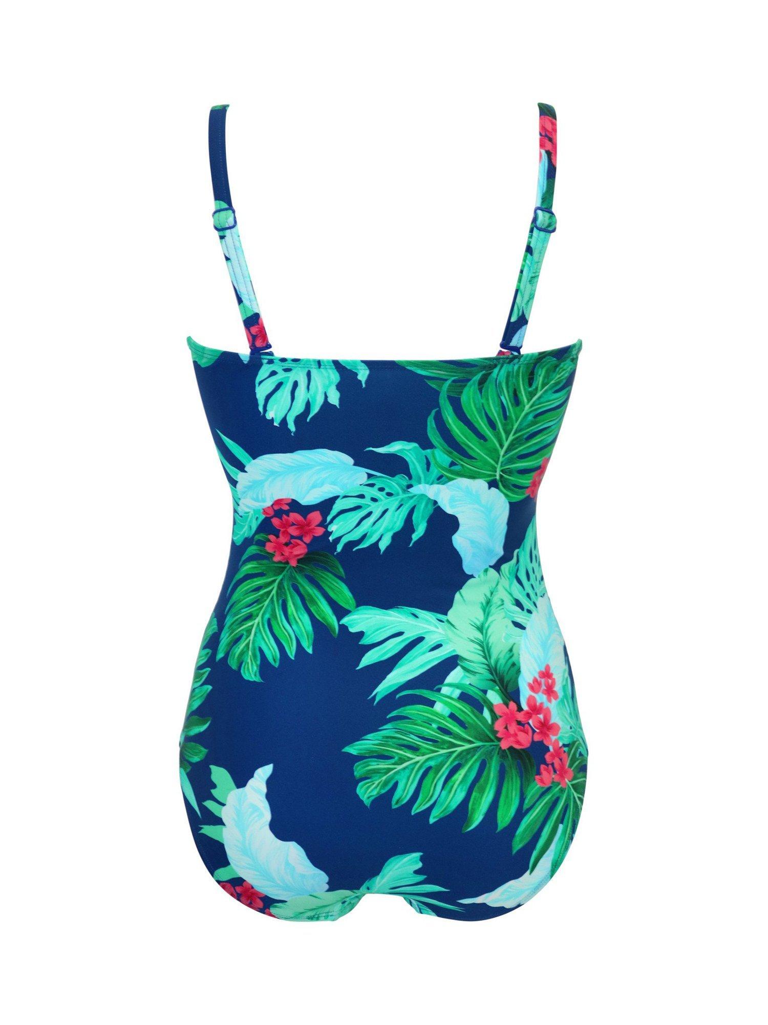 Product image 7 of 7, which shows Pour Moi Santa Monica Swimsuit, Navy/Multi, 10