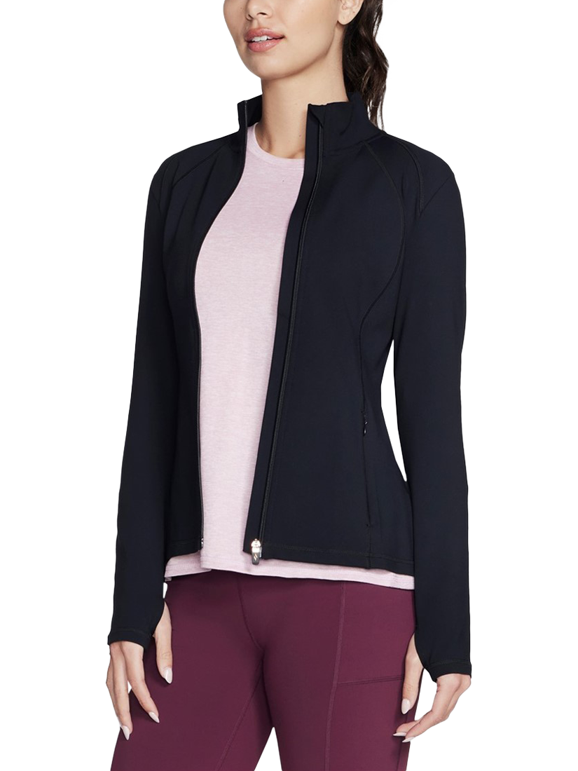 Product image 1 of 3, which shows Skechers GoWalk Sports Jacket, Black, S
