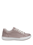 Josef Seibel Claire 01 Low Top Leather Trainers, Pink Light