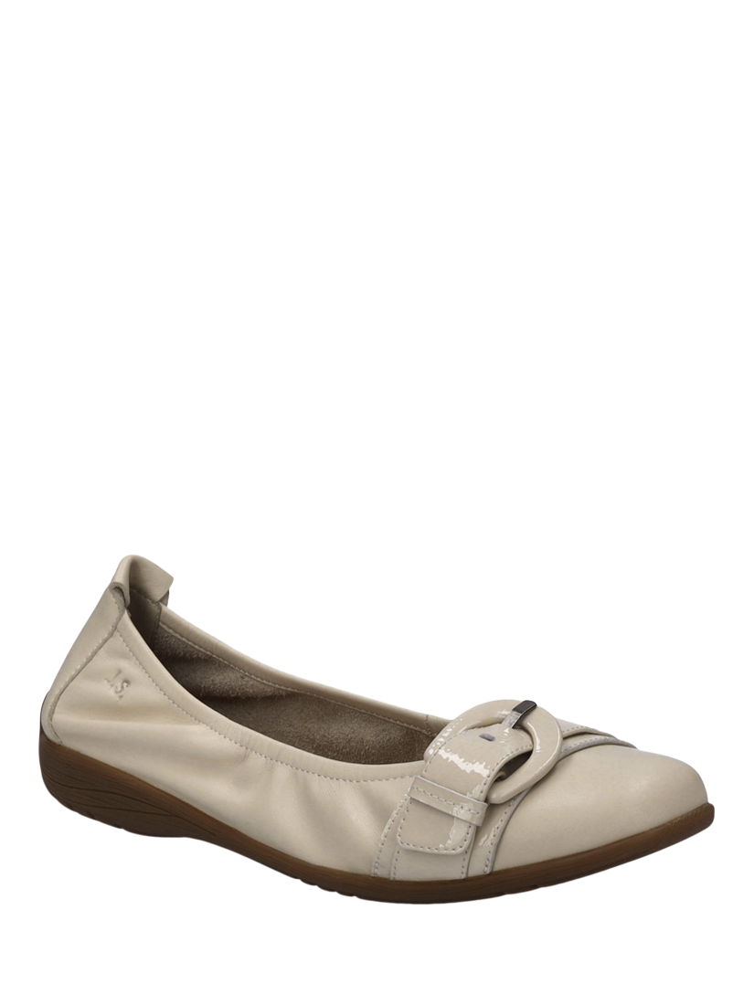 Product image 3 of 5, which shows Josef Seibel Fenja 23 Leather Ballerina Pumps, Natural Sand, 3