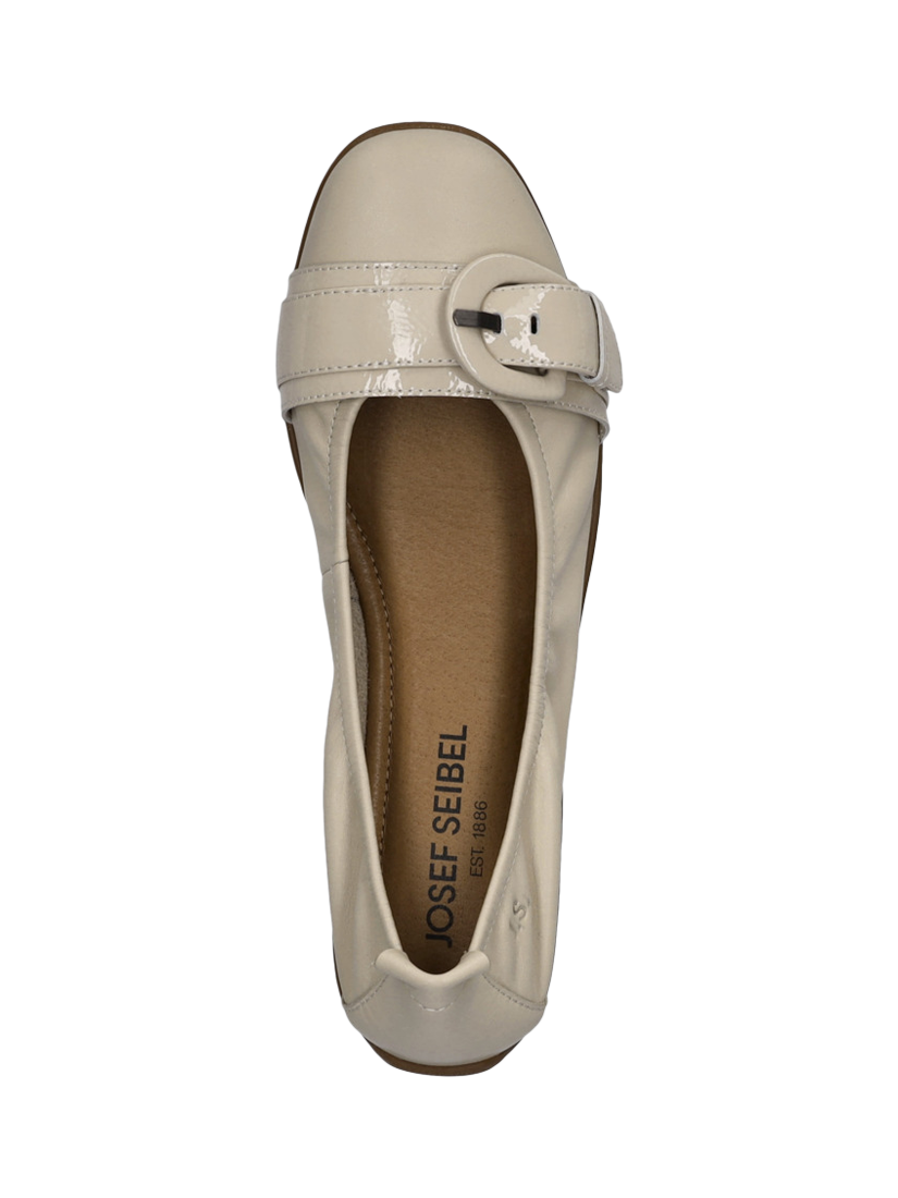 Product image 4 of 5, which shows Josef Seibel Fenja 23 Leather Ballerina Pumps, Natural Sand, 3