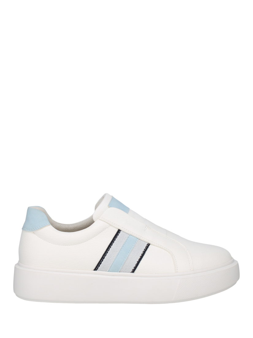 Product image 2 of 4, which shows Westland by Josef Seibel Kate 02 Laceless Chunky Flatform Trainers, White Multi White, 3