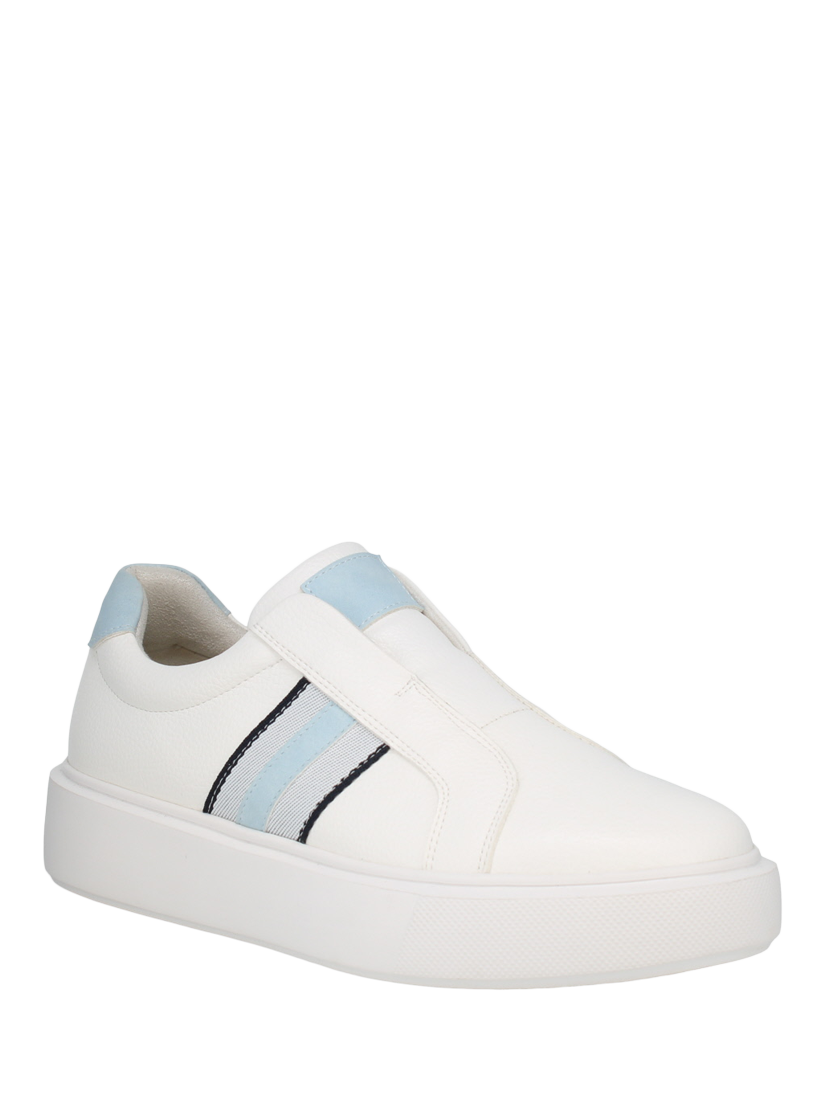 Product image 3 of 4, which shows Westland by Josef Seibel Kate 02 Laceless Chunky Flatform Trainers, White Multi White, 3
