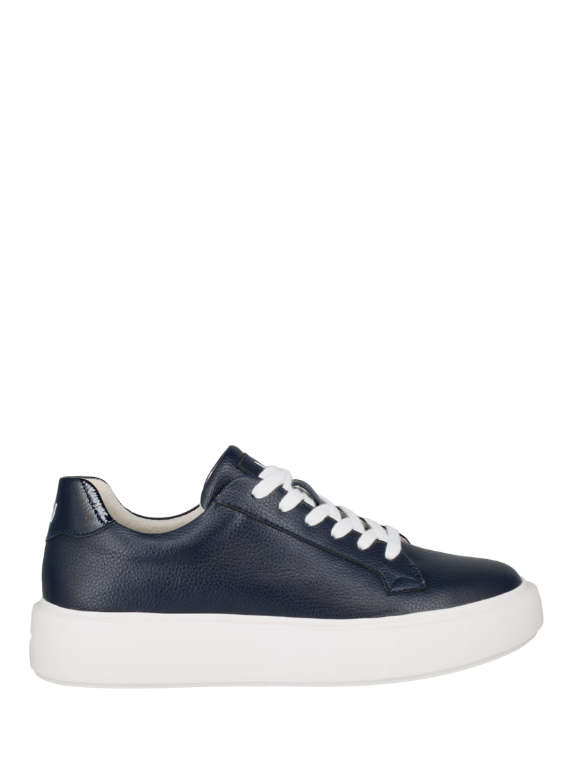 Product image 2 of 4, which shows Westland by Josef Seibel Kate 03 Lace Up Chunky Flatform Trainers, Blue/Multi, 3