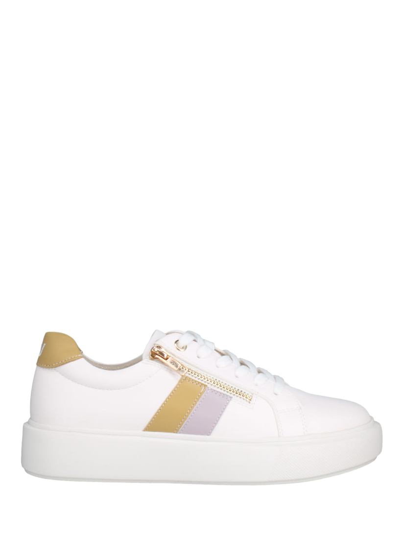 Product image 1 of 4, which shows Westland by Josef Seibel Kate 04 Lace Up Trainers, White/Multi, 3