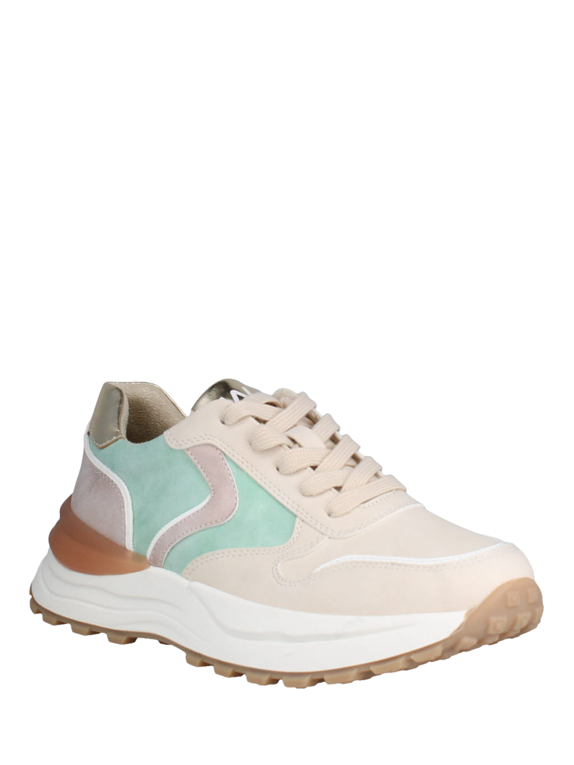 Product image 3 of 3, which shows Westland by Josef Seibel Kelly 01 Lace Up Colour Block Trainers, Beige/Multi, 3