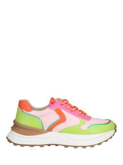 Westland by Josef Seibel Kelly 01 Lace Up Colour Block Trainers, Green/Multi