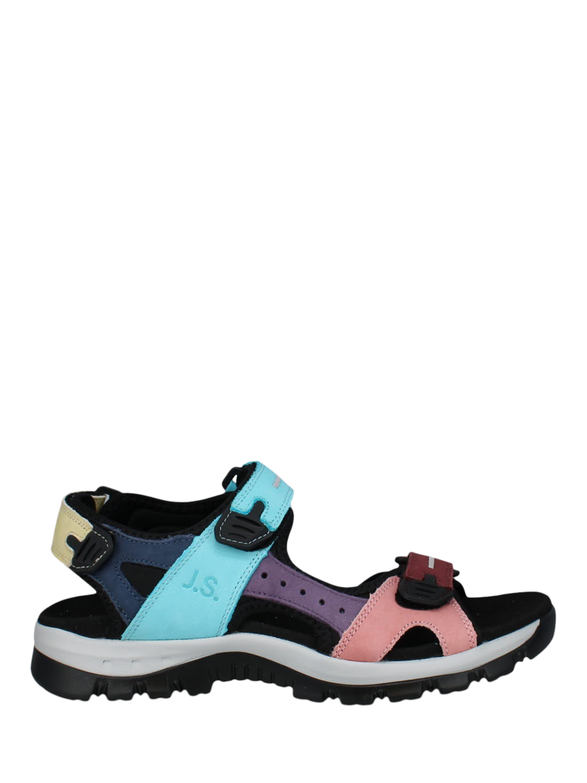 Product image 1 of 4, which shows Josef Seibel Bella 10 Walking Sandals, Blue/Aqua, 3