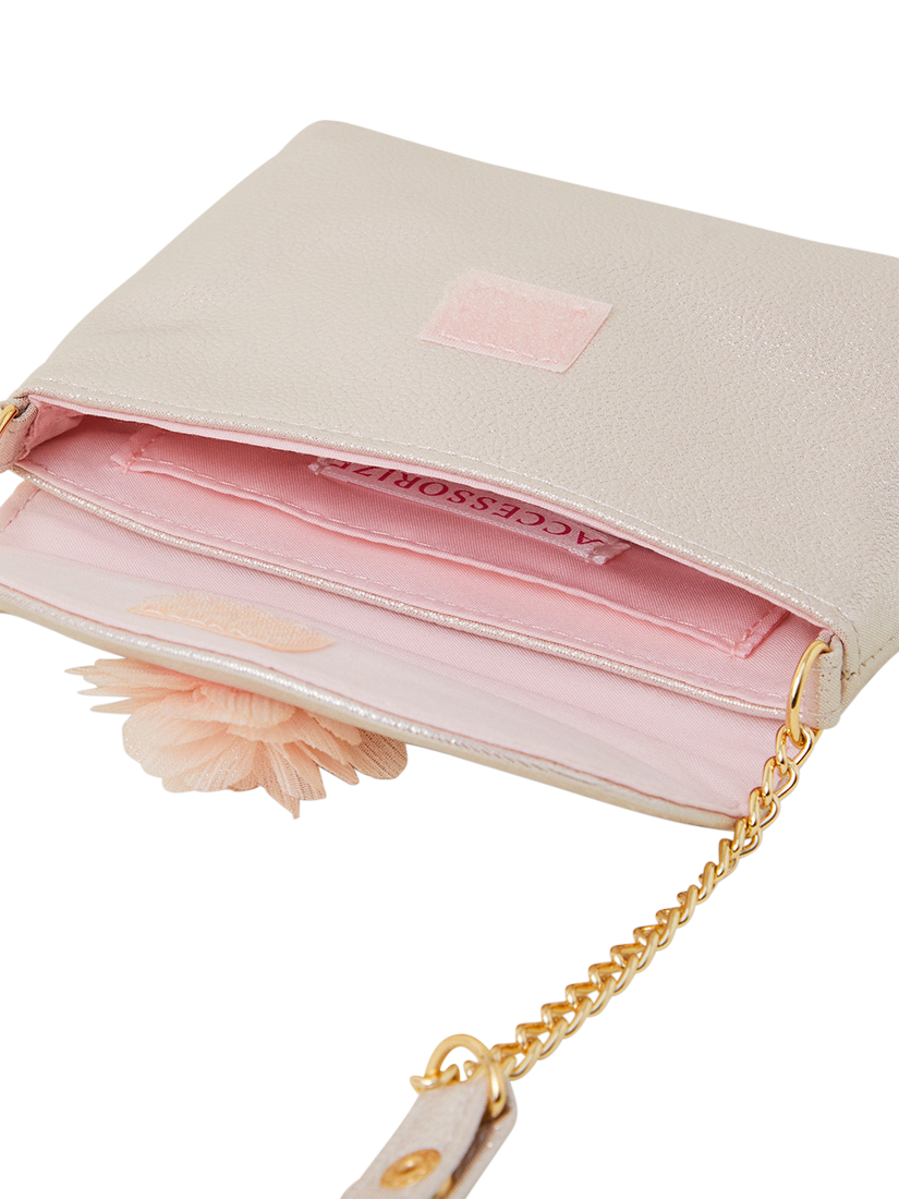 Product image 4 of 4, which shows Angels by Accessorize Flower Mini Bag, Pink, One Size