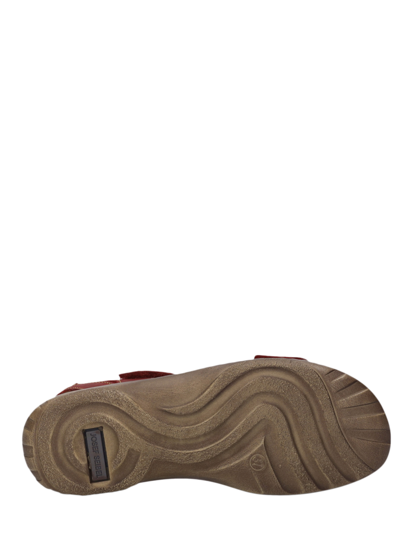 Product image 5 of 5, which shows Josef Seibel Debra 25 Two-Tone Leather Sandals, Dark Red, 3