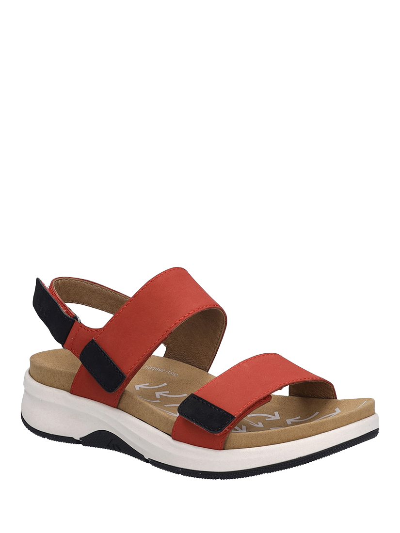 Product image 3 of 5, which shows Josef Seibel Estelle 04 Leather Sandals, Red/Multi, 4