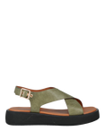 Westland by Josef Seibel Macie 02 Strappy Flatform Sandals, Green Olive