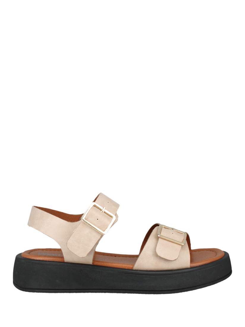 Product image 1 of 4, which shows Westland by Josef Seibel Macie 03 Flatform Strappy Sandals, Off White, 5