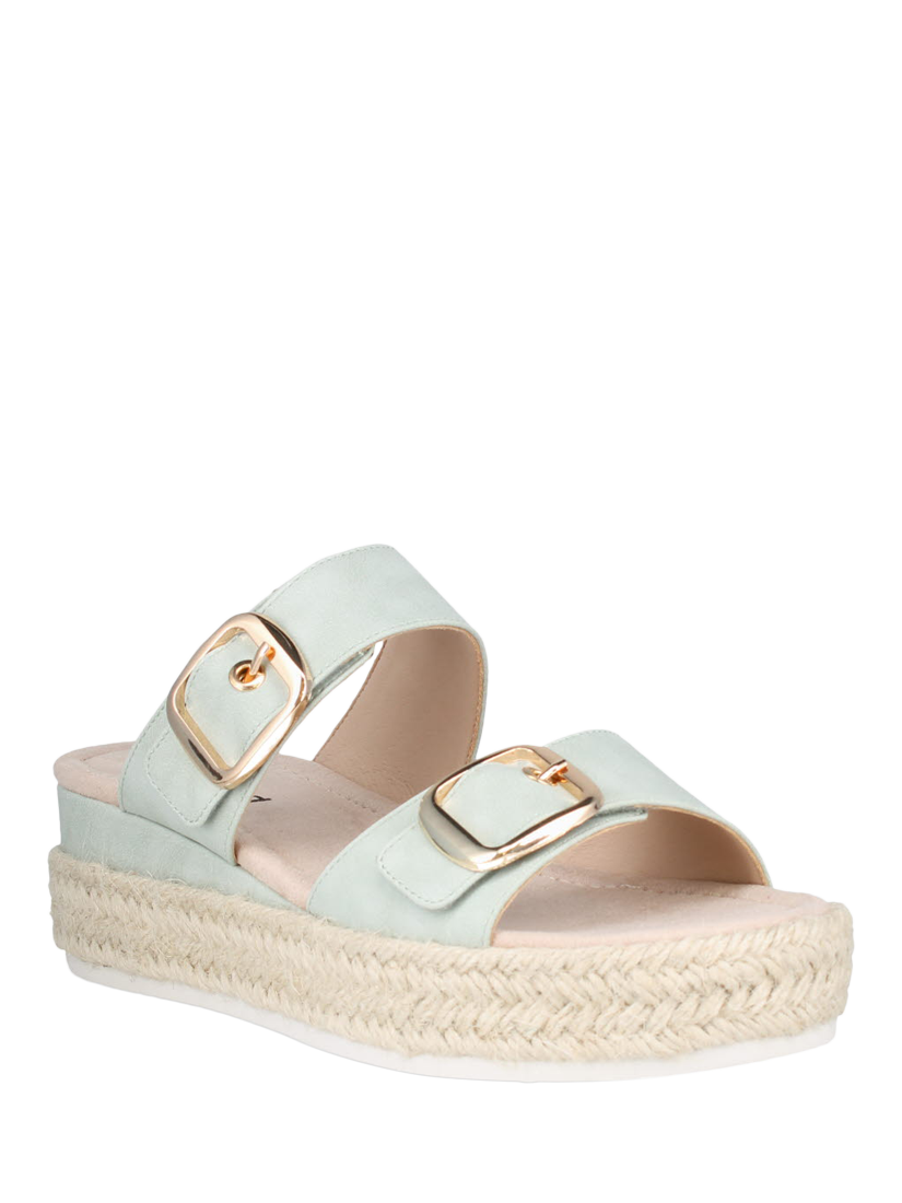Product image 3 of 5, which shows Westland by Josef Seibel Madison 07 Flatform Buckle Sandals, Blue Aqua, 3