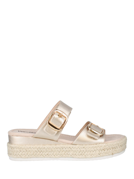 Westland by Josef Seibel Madison 07 Flatform Buckle Sandals, Gold, Gold
