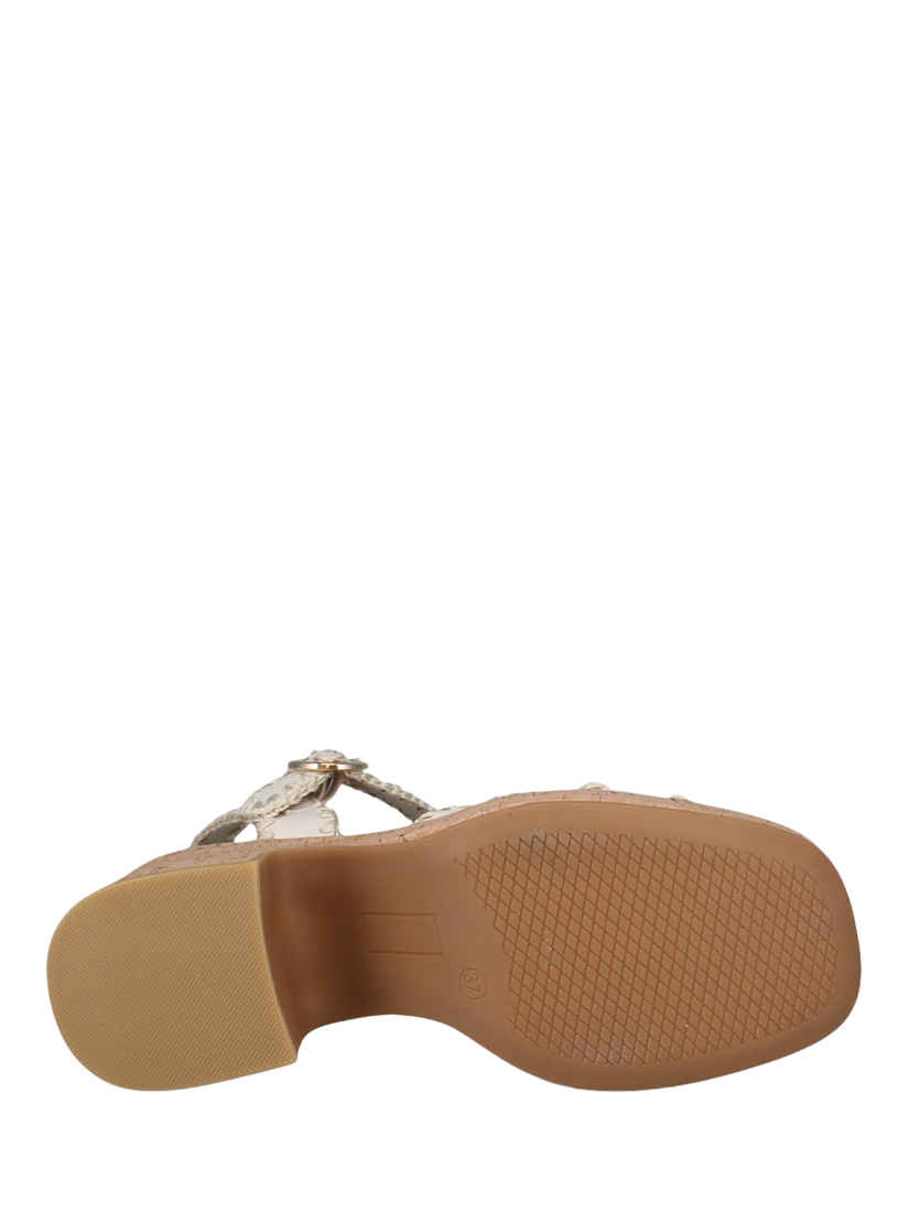 Product image 3 of 3, which shows Westland by Josef Seibel Mia 01 Block Heel Platform Sandals, Natural Beige, 3