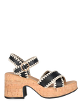 Westland by Josef Seibel Mia 01 Block Heel Platform Sandals, Black