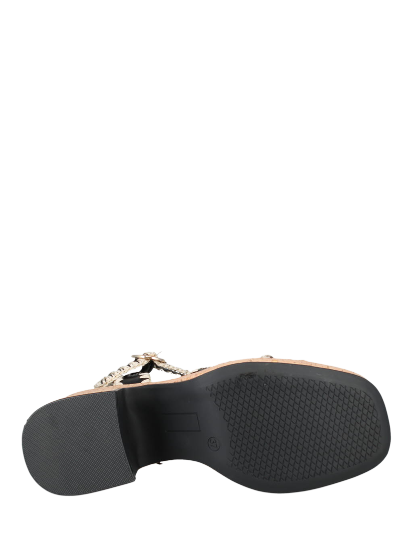 Product image 3 of 3, which shows Westland by Josef Seibel Mia 01 Block Heel Platform Sandals, Black, 3