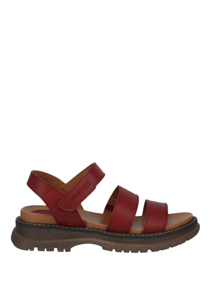 Westland by Josef Seibel Peyton 08 Chunky Sole Sandals, Red