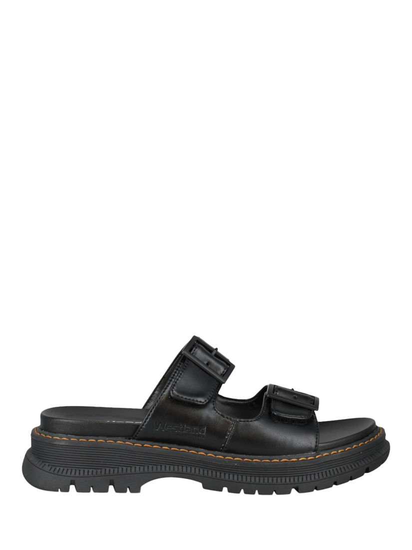 Product image 1 of 5, which shows Westland by Josef Seibel Peyton 12 Strappy Sandals, Black, 3