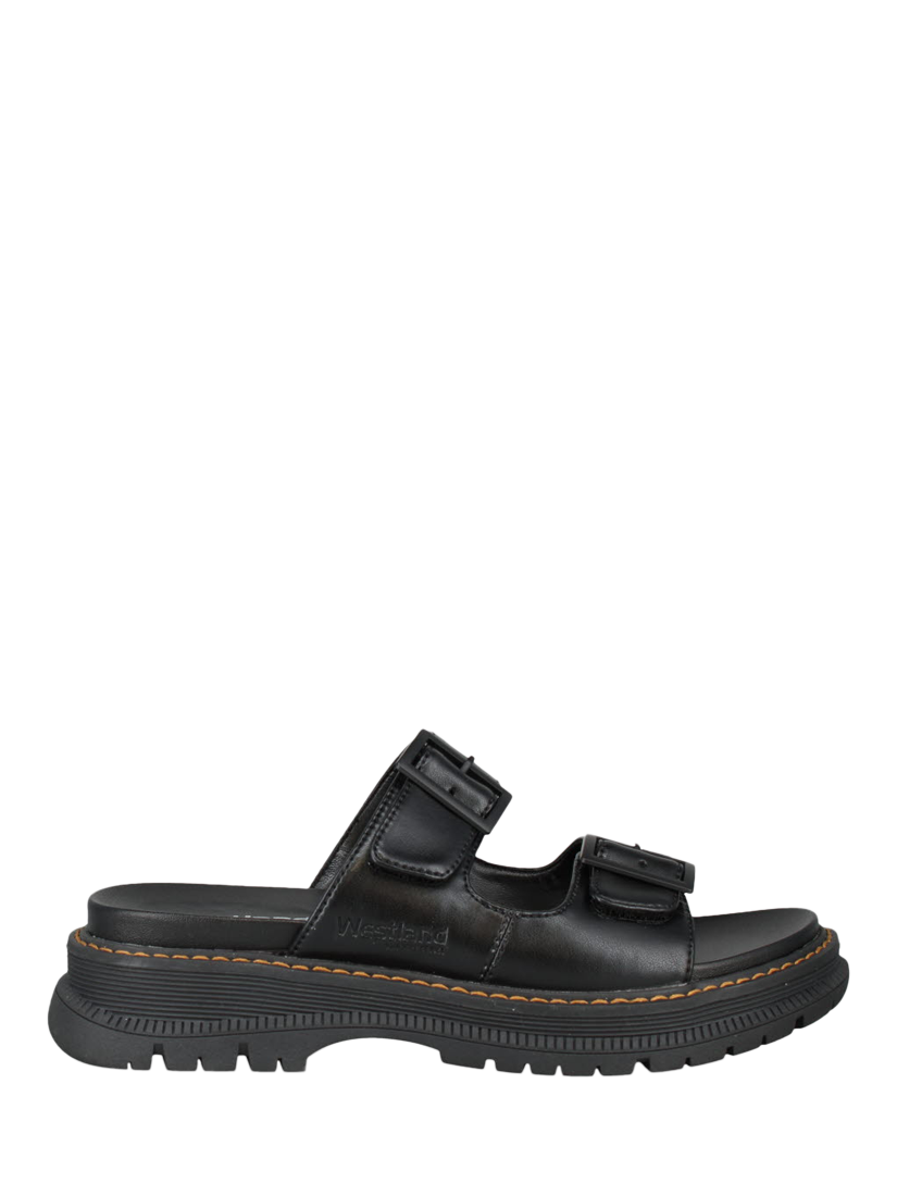 Product image 2 of 5, which shows Westland by Josef Seibel Peyton 12 Strappy Sandals, Black, 3