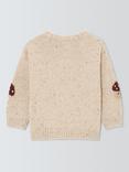 John Lewis Mushroom Crochet Jumper, Blue