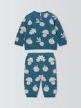 John Lewis Baby Autumn Fruits Knitted Jumper and Leggings Set, Blue