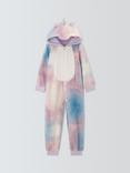 John Lewis Kids' Unicorn Fleece Onesie, Purple