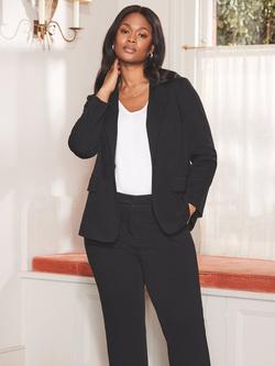 Live Unlimited Curve Ponte Blazer, Black, Black
