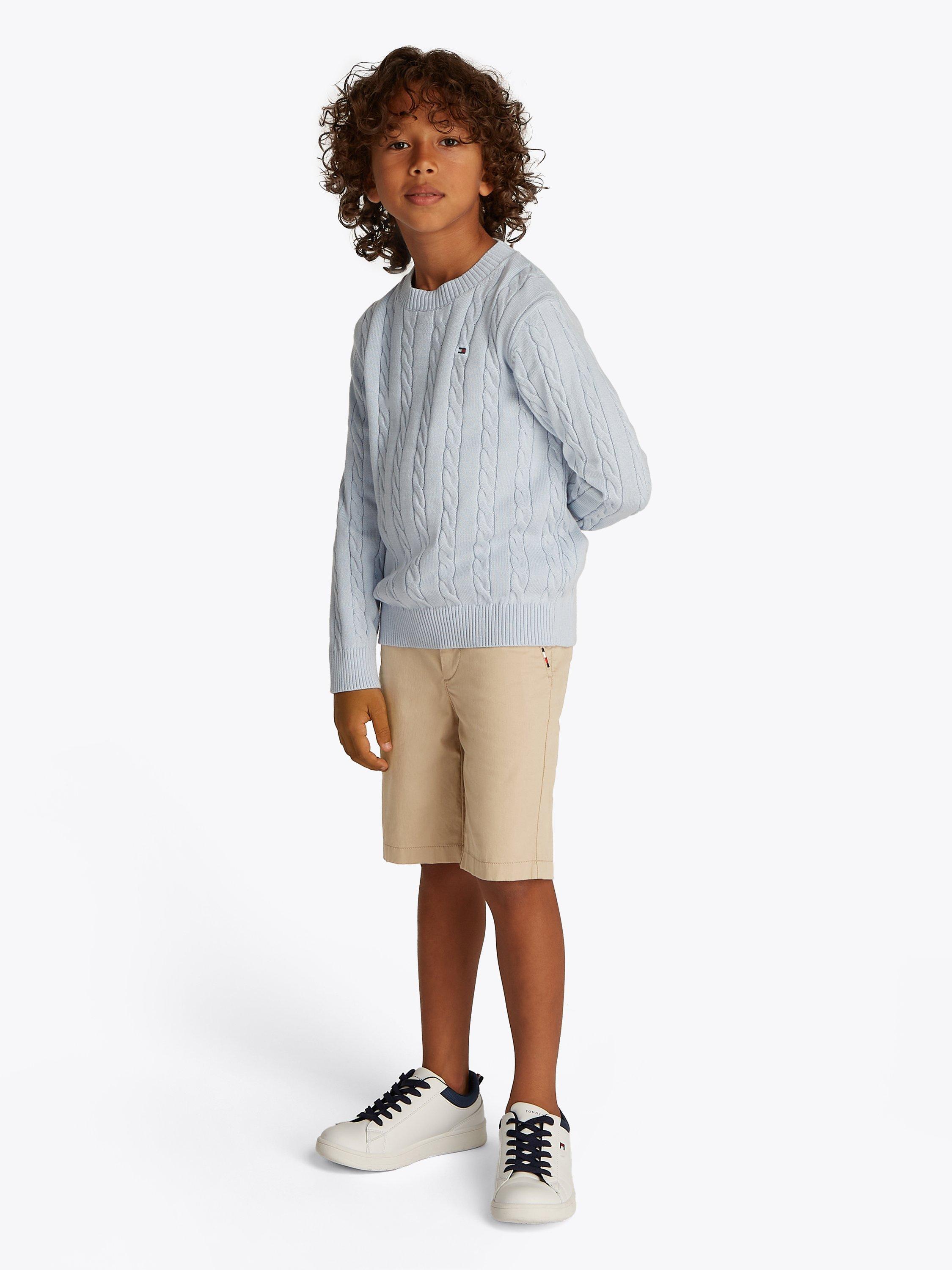 Product image 1 of 5, which shows Tommy Hilfiger Kids' 1985 Collection Chino Shorts, Sandalwood, 12 years