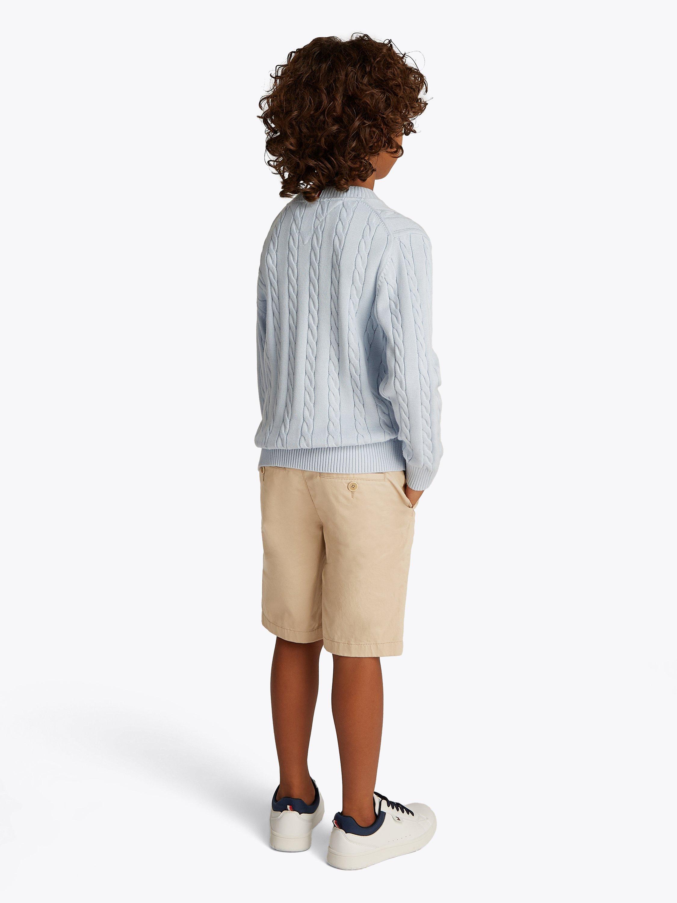 Product image 2 of 5, which shows Tommy Hilfiger Kids' 1985 Collection Chino Shorts, Sandalwood, 12 years