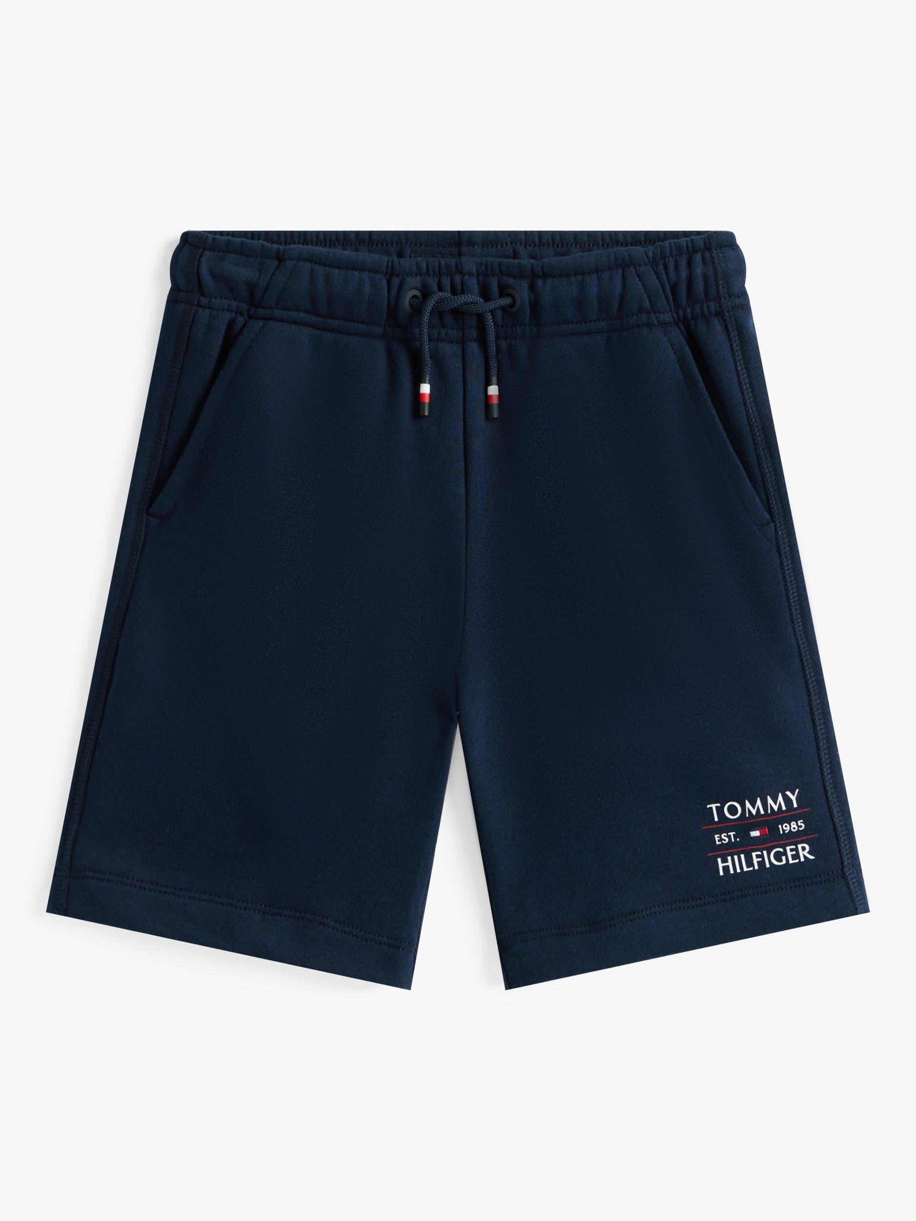 Product image 5 of 5, which shows Tommy Hilfiger Logo Jogger Shorts, Dark Night Navy, 5 years