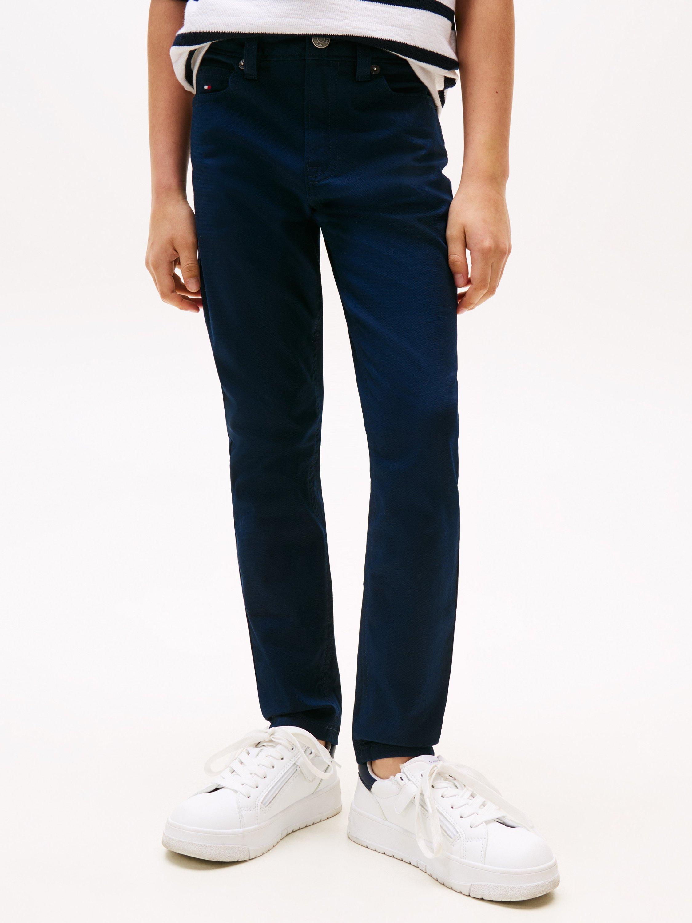 Product image 1 of 3, which shows Tommy Hilfiger Kids' Scanton Chino Trousers, Dark Night Navy, 3 years