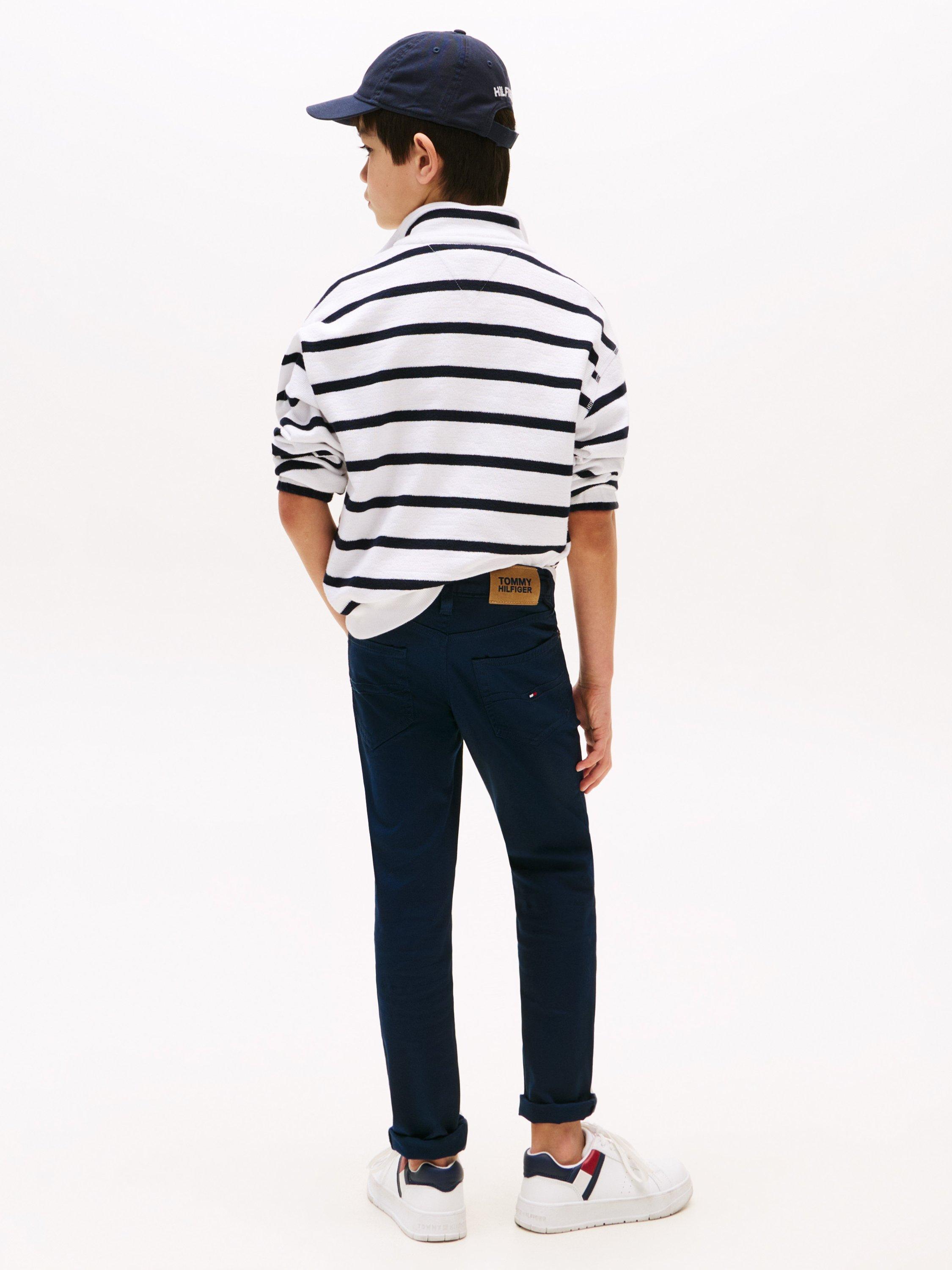 Product image 2 of 3, which shows Tommy Hilfiger Kids' Scanton Chino Trousers, Dark Night Navy, 3 years