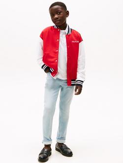 Tommy Hilfiger Kids' Scanton Slim Fit Jeans, Bleach, Bleach