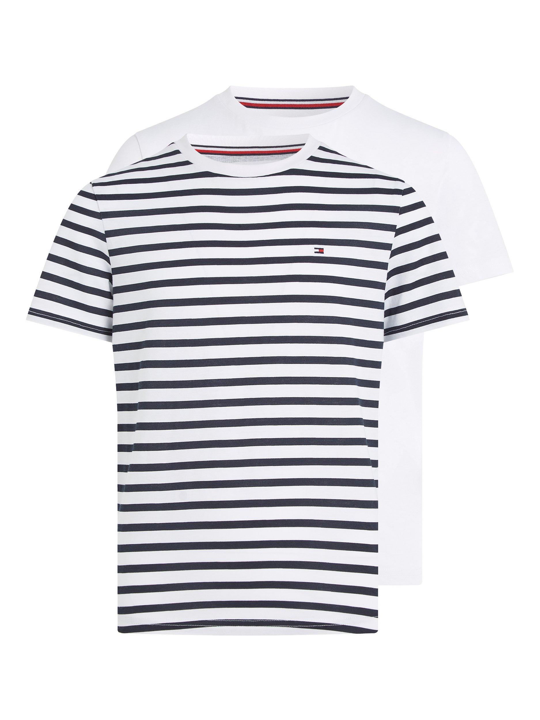 Product image 4 of 7, which shows Tommy Hilfiger Kids' Cotton T-Shirt, Pack of 2, Multi, 8-10 years