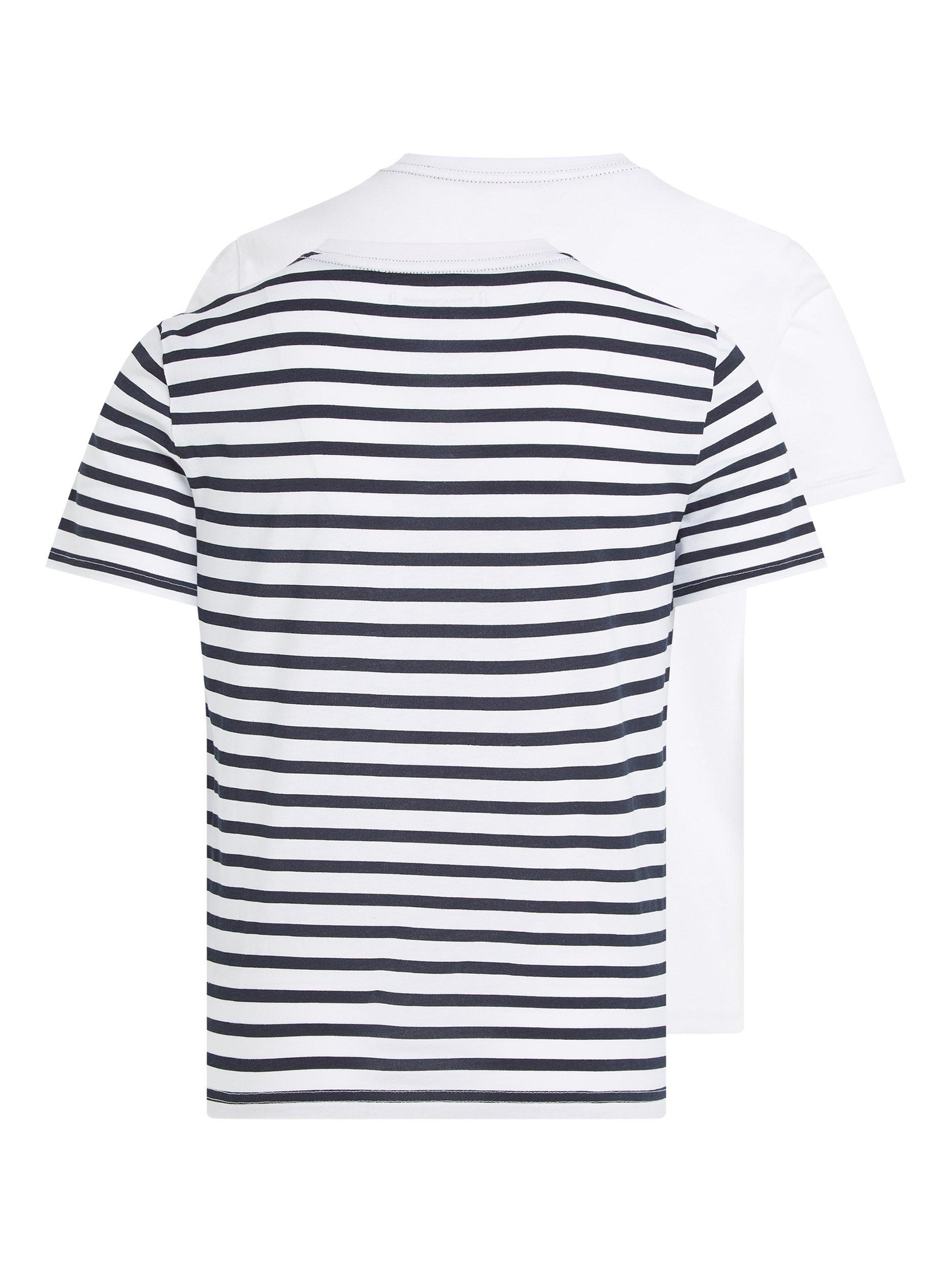 Product image 6 of 7, which shows Tommy Hilfiger Kids' Cotton T-Shirt, Pack of 2, Multi, 8-10 years