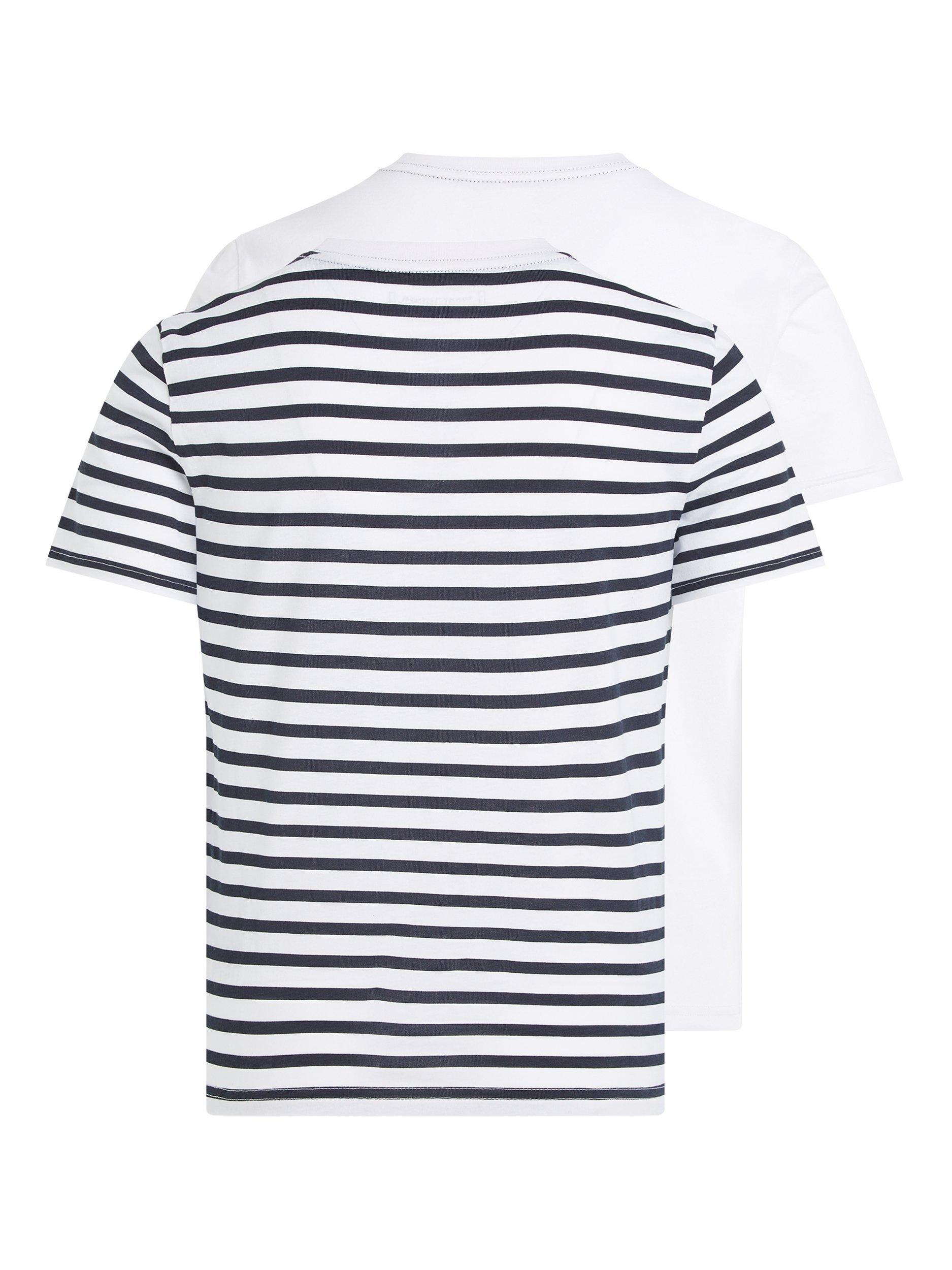 Product image 7 of 7, which shows Tommy Hilfiger Kids' Cotton T-Shirt, Pack of 2, Multi, 8-10 years
