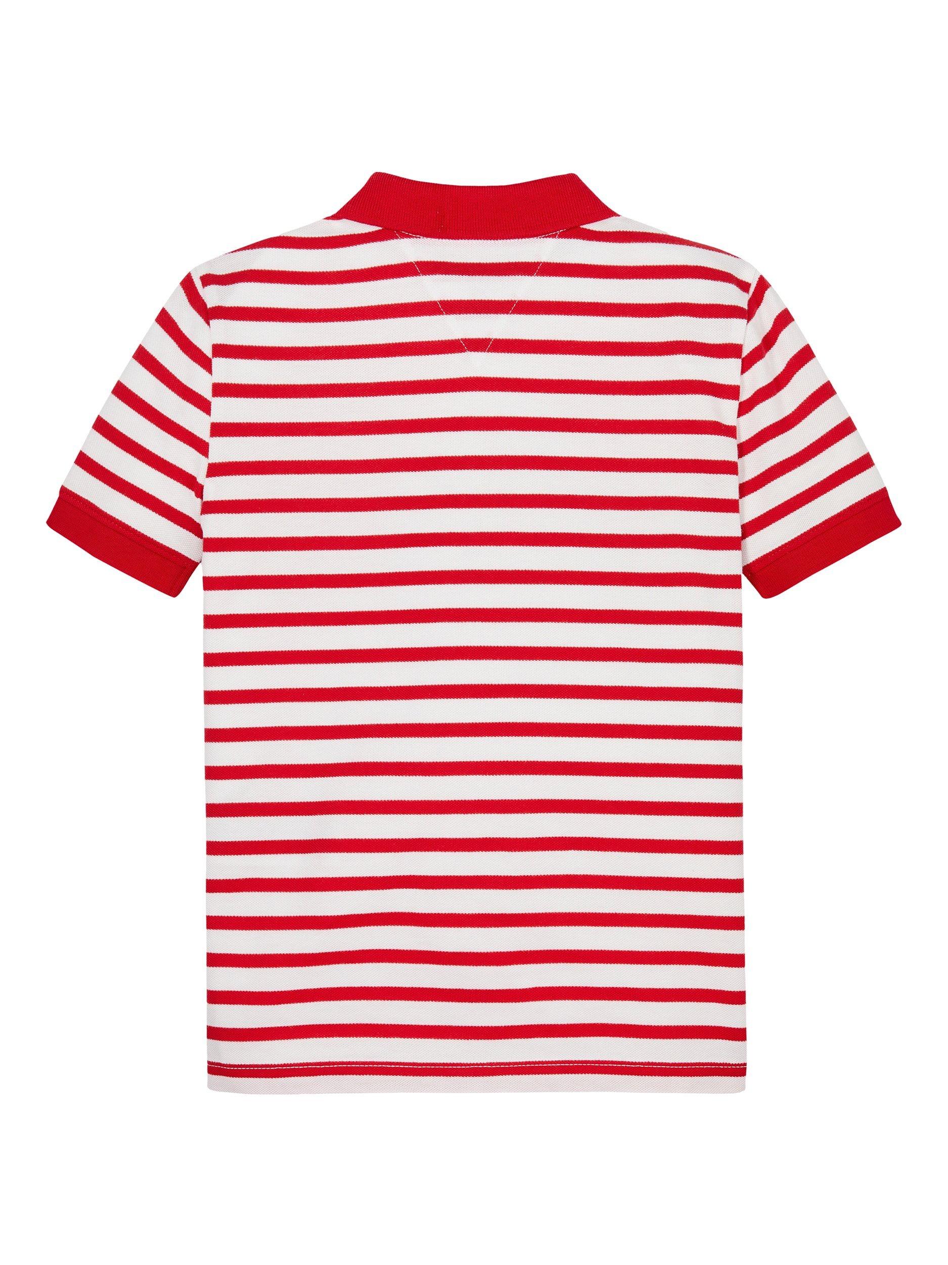 Product image 5 of 5, which shows Tommy Hilfiger Kids' Stripe Flag Polo Shirt, Multi, 3 years