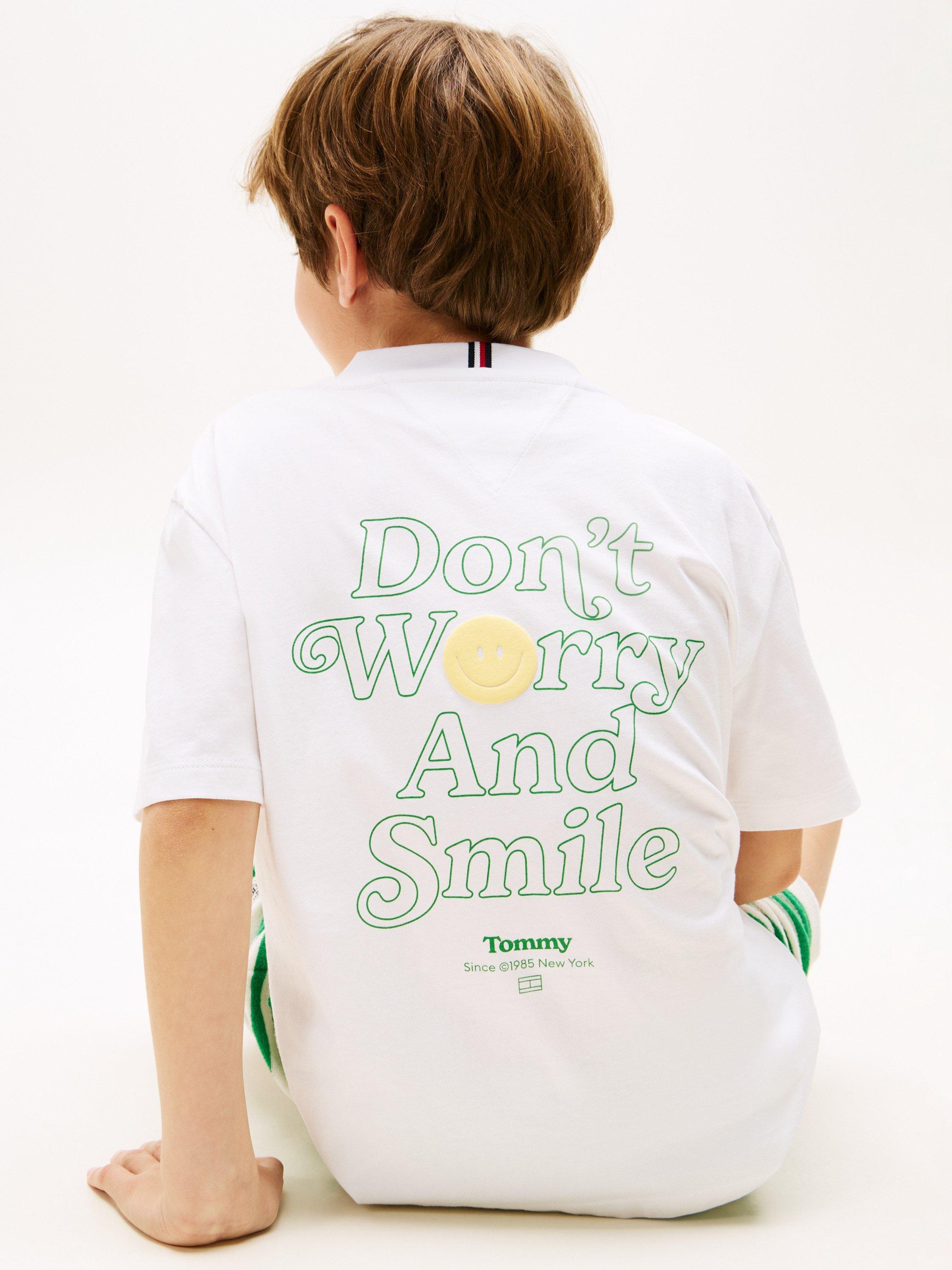 Product image 3 of 6, which shows Tommy Hilfiger Kids' Graphic Print T-Shirt, White, 12 years