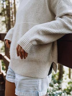 Passenger Cove Cotton Blend Knit Jumper - view 2, White