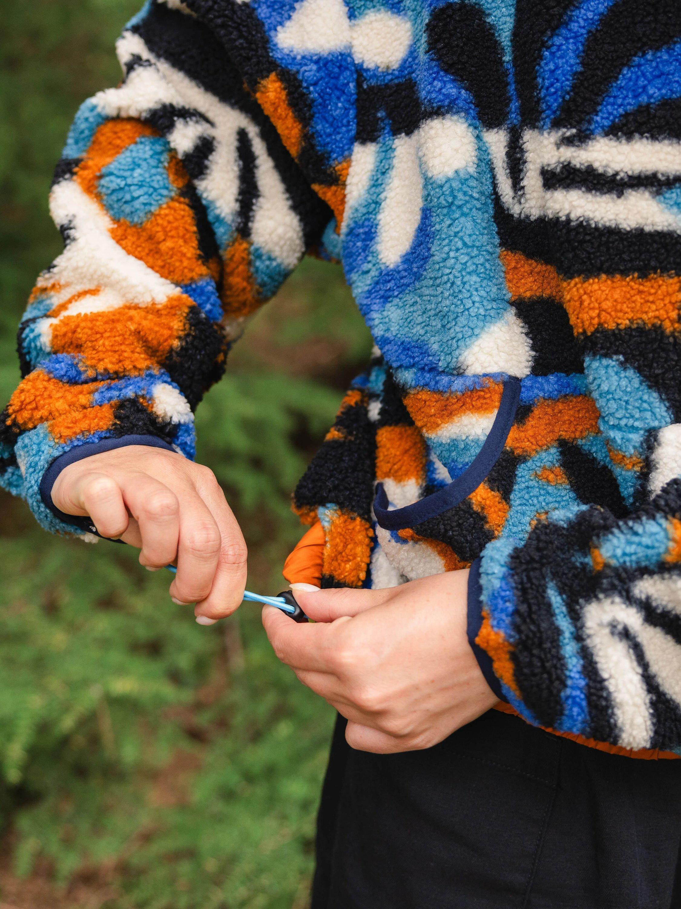 Product image 3 of 6, which shows Passenger Ravi Fleece Jacket, Mount Foliage Blue, XL